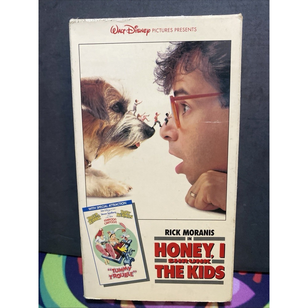 Honey I Shrunk The Kids VHS 1989 With Tummy Trouble Cartoon Roger Rabbit Disney